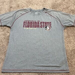 Pro Edge Gray Florida State Seminoles Men's Tee